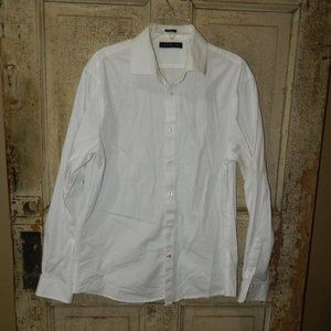 Tommy Hilfiger Slim Fit Long Sleeve Button Front Dress Shirt Size 16-16.5 (G-5)